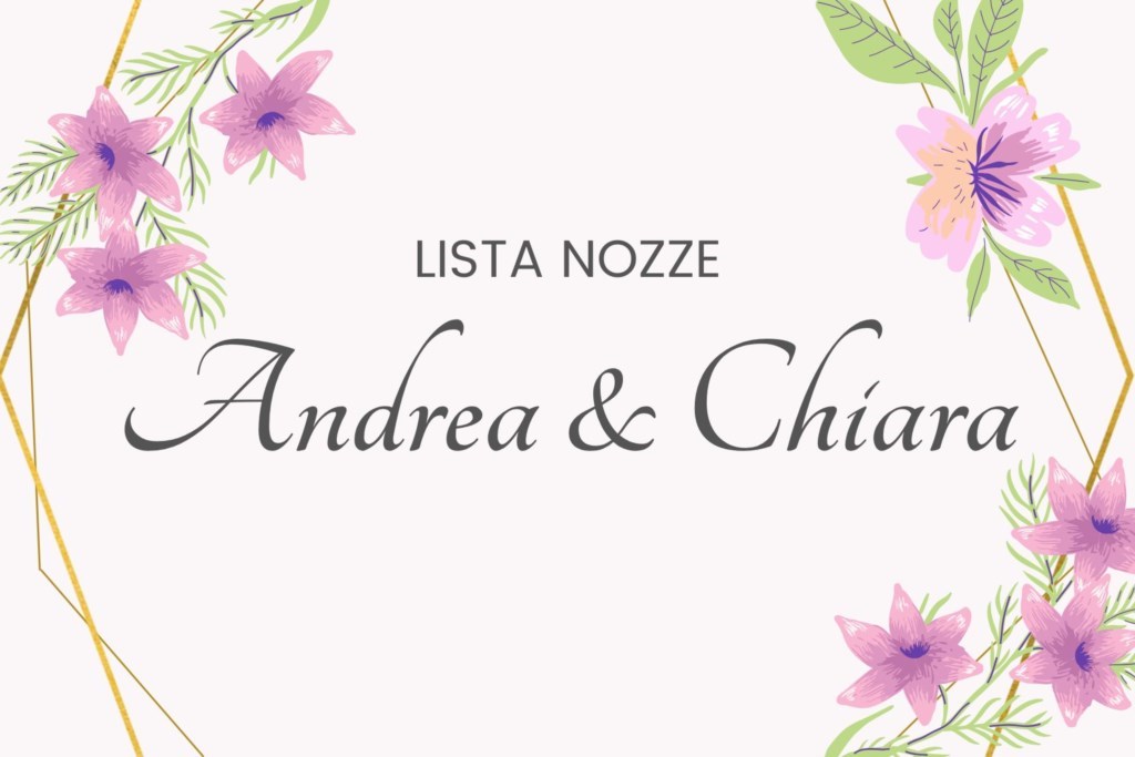 LISTA NOZZE<br>Viaggio di nozze Bellanca - Giangrande